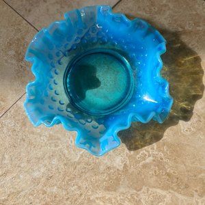 Vintage Fenton Ruffled Bowl